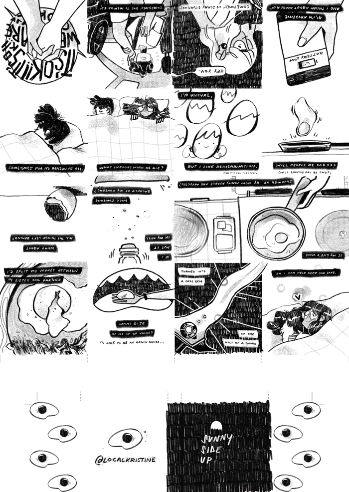 All zine pages, in their print-format